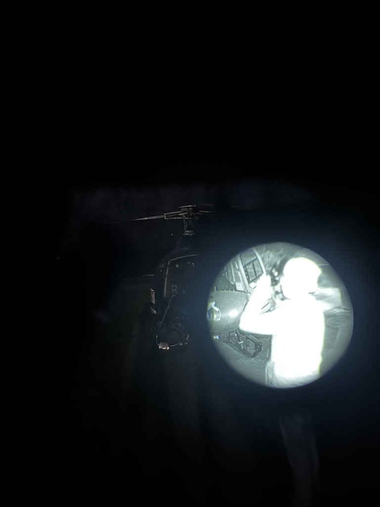 NVG scope view — night operations