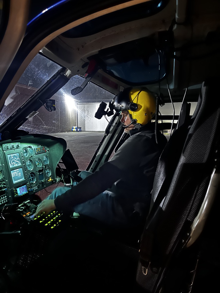 Waine at night controls — NVG training